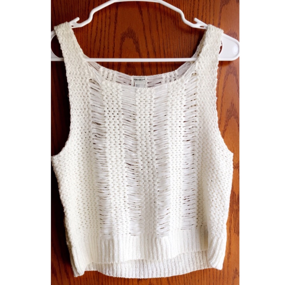 Off White Knit Top